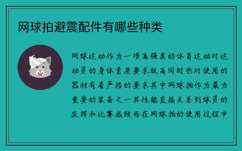 网球拍避震配件有哪些种类